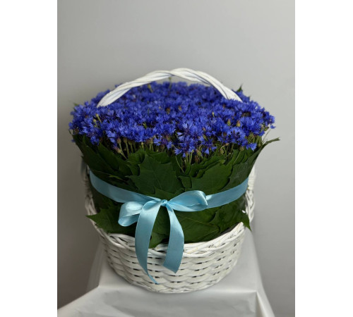 Корзинка васильков