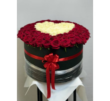 Сердце из роз