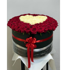 Сердце из роз