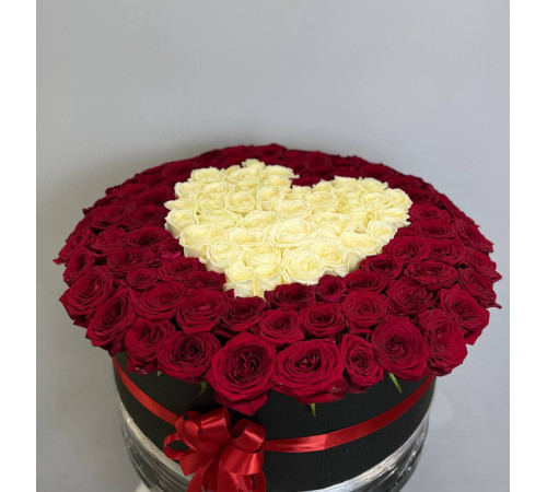 Сердце из роз